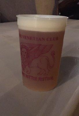 The souvenir cup they were offering at be pub crawl