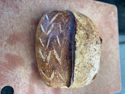 Sourdough bread baked at The Mourning Boule