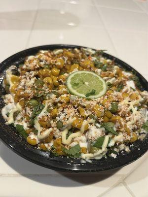 Street Corn Salad. It's got roasted corn, cheese, edamame, and a bunch of other things. Terrific.