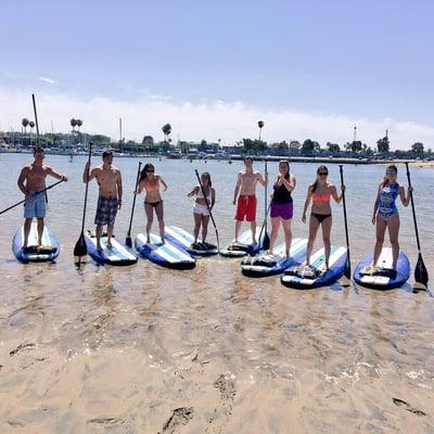 The Birthday Girl and friends enjoyed their Stand Up Paddle lesson