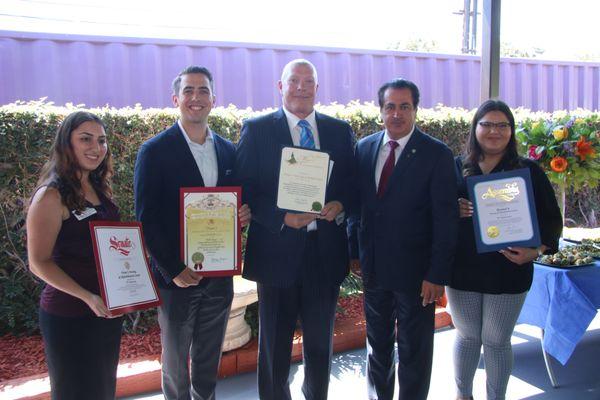 Dreier's is recognized by the Mayor of the City of Glendale and Governmental Dignitaries in celebration of the facility's 70th Anniversary