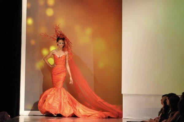 Luly Yang Couture evening gown