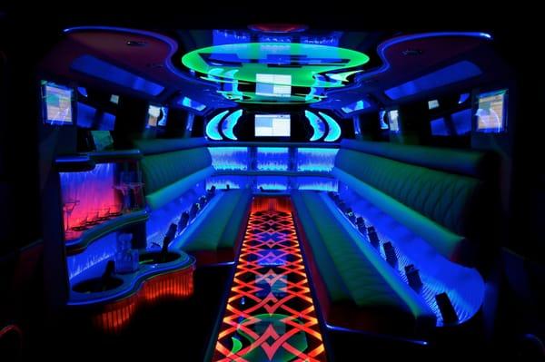 Stretch Escalade Limo Interior