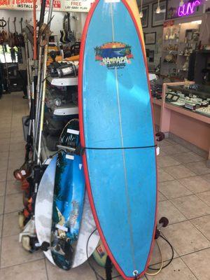 Here we have surfboards for sale