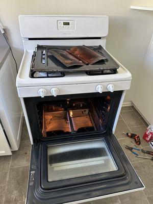 Repaired oven