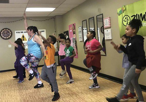 Kids' Zumba at Headquarters with instructor Wendy Mendez!