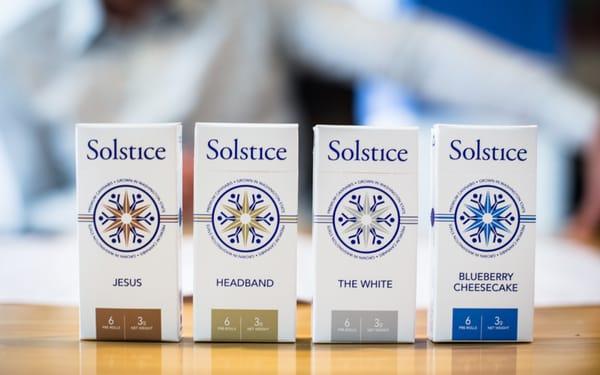 Solstice, cannabis - logo design, packaging design, website design & development