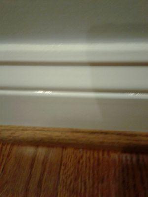 Look how white they left my baseboards.