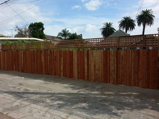 New fence