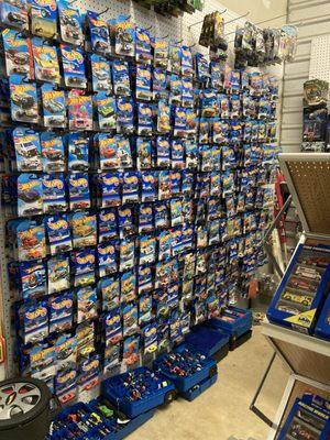 Wall of Hot Wheels