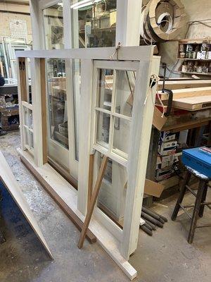 Custom Double Hung Windows with Casing