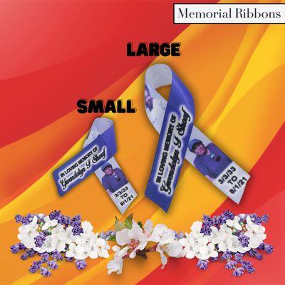 Custom Memorial Ribbons