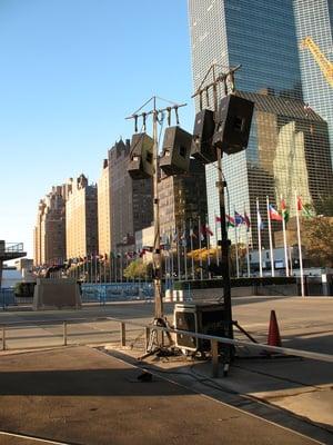 Sound system for NYRR at the U.N.