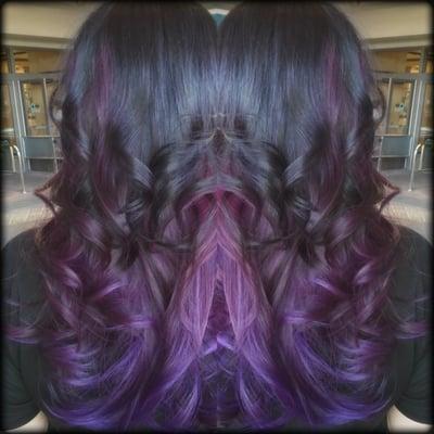 Rich and Delicious..Yes..
 #dannydoesmyhair #lakewood #hairstylist #salon #highlights #haircolor #haircut #purple