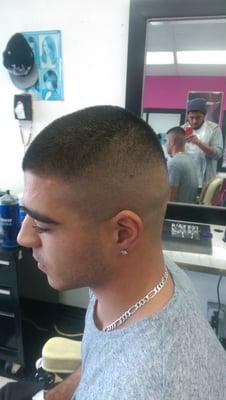 High-fade natural line up Fernando The Barber