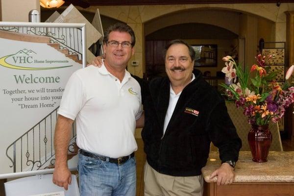 Ed Lane owner of VHC with Radio Personality "Joey Mitchell"