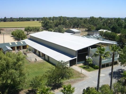 Barns and covered arena