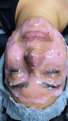 RF Facials- (skin tightening)  ending with a jelly mask