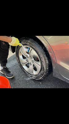 Tires clean and shine