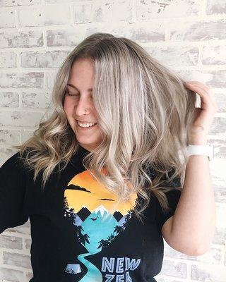 Silver hair color by Cara Starr