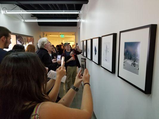 Prosthetic reality/augmented reality art enabled by the Eyejack app during the fall 2019 Pasadena ArtNight