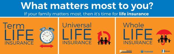 Nationwide, Prudential and many more great Life Insurance Companies