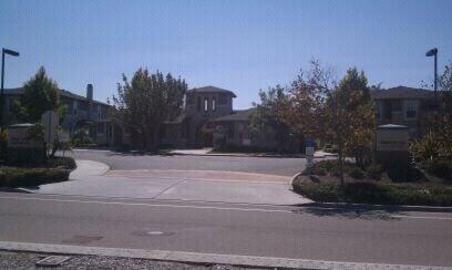 Entrance to the apartment complex