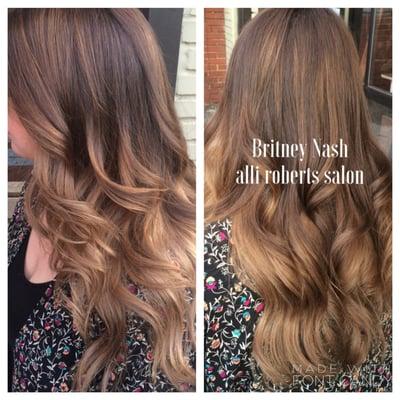 Natural and Seamless balayaged ombré 
 
 Britney Nash
 Colorist | Hair & Makeup Artist
  For bookings: 770.776.9855