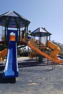 Play ground and slides