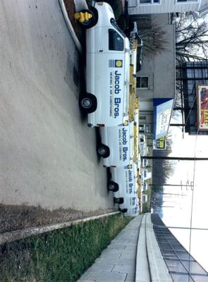 Our Vehicles in front of our Office and Warehouse