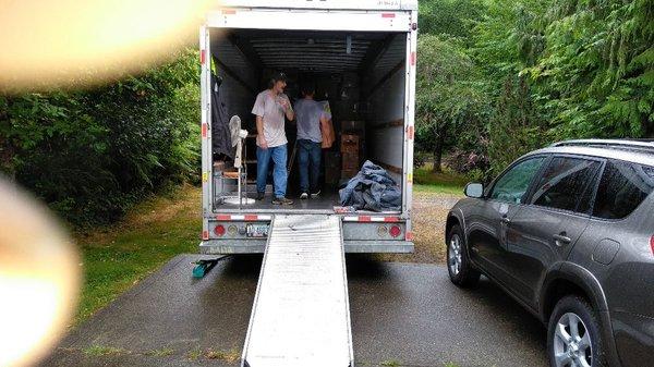 Loading customers truck