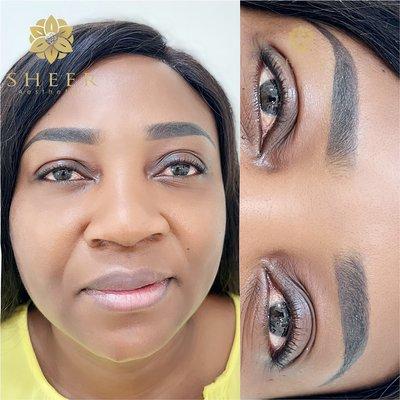 Powder Brows 
Permanent makeup brows