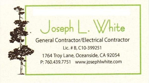 Joseph L White Contractor