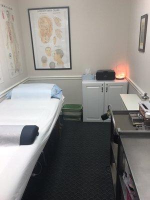 The acupuncture room where I was treated by Mr Kim.