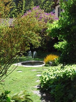 The inner courtyard garden