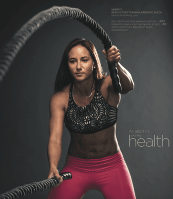 South Bay Health Magazine - Your trainer on ropes!