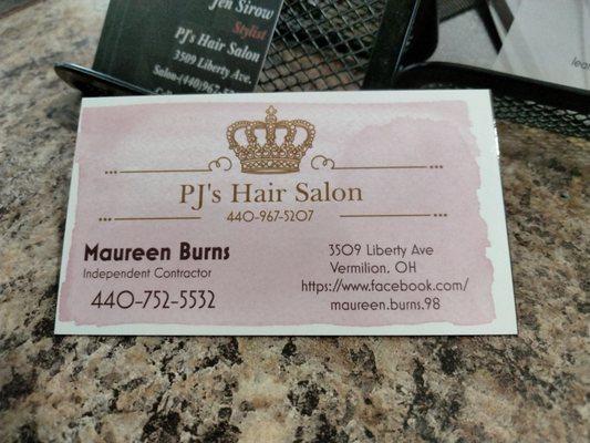 Shout out to Maureen, hairstylist that does an exceptional job at her craft.... And at a VERY reasonable price!