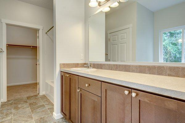 Walk-In Closet through the Master Bathroom