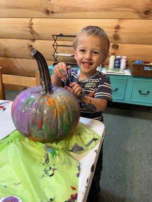 Pumpkin painting!