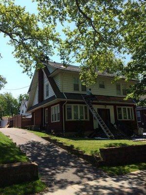 Brand new GAF Timberline roof in Rutherford. Replaced the entire roof deck with 5/8 inch CDX exterior plywood.