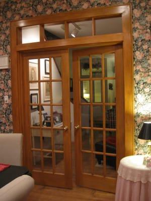 Custom Interior French Doors & Custom Built Transum, Custom Rope Door Trim Molding, Northern Liberties Philadelphia