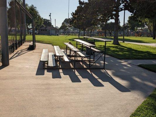 Bleachers by the softball field