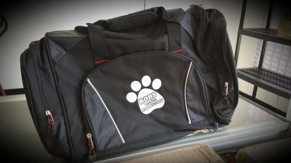 Several promotional products available. Check out these awesome duffel bags.