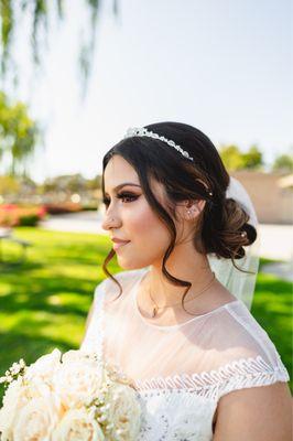 Bridal updo