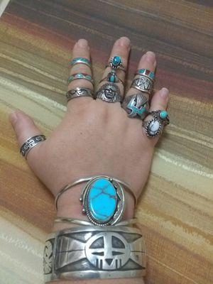 Most of the jewelry I bought at Apache & Covered Wagon.