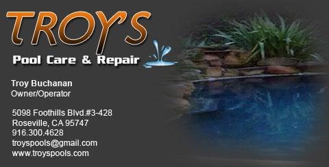 Troy's Pool Care And Repair