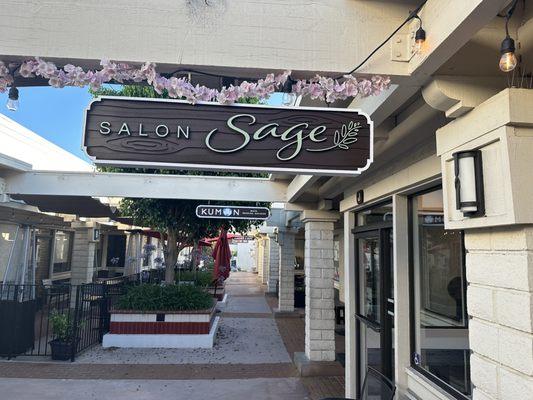 Salon Sage within the Patio