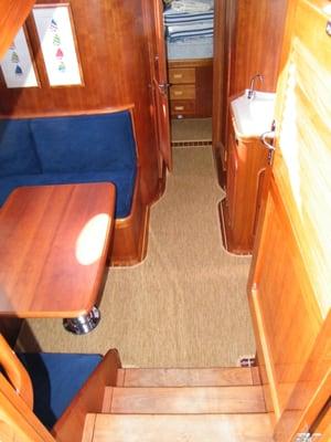 Hinckley Yacht carpeting by Ocean Tailors