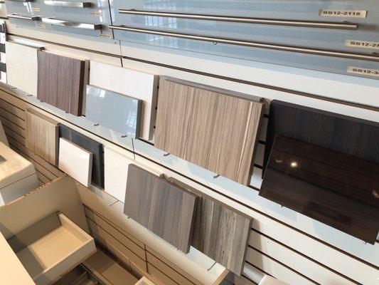 Pick the color wood you want, see varieties. We chose white gloss.