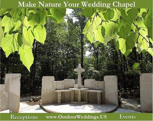 Limestone Outdoor Wedding Chapel